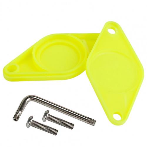 Cykel locator hætte mini anti-tyveri cykelholder tracker positioner covers anti-tab cykel air tag cover til cykeltilbehør: Gul