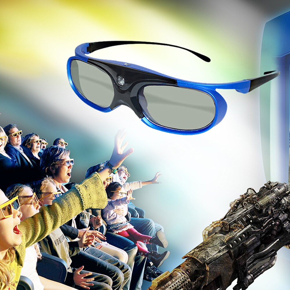 Gafas 3D DLP con obturador recargable, lentes con soporte de HZ para Xgimi Z3/Z4/Z6/H1/H2 Nut G1/P2 BenQ Acer y DLP LINK proyector, novedad de 144