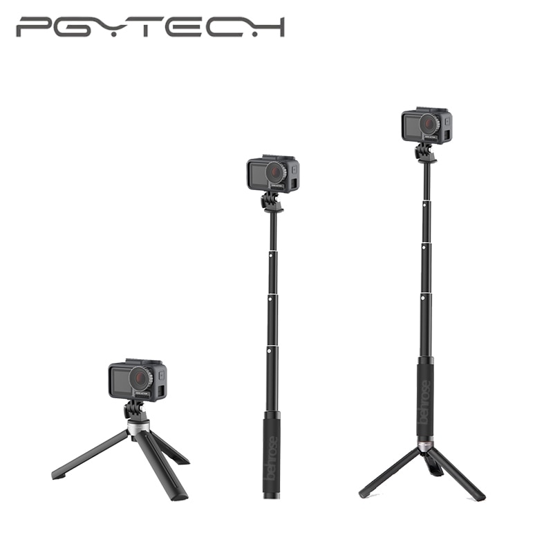 PGYTECH DJI Osmo Action Tripod Selfie Stick 1/4 Mount Hand Grip & Tripod for DJI OSMO ACTION Camera Accessory