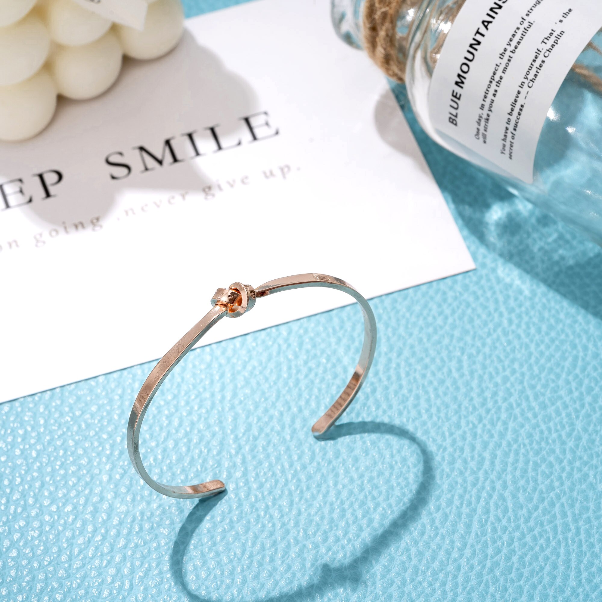 Liefdesknoop armband van goud, zilver, roestvrij staal, verstelbare manchet armbanden voor vrouwen en meisjes