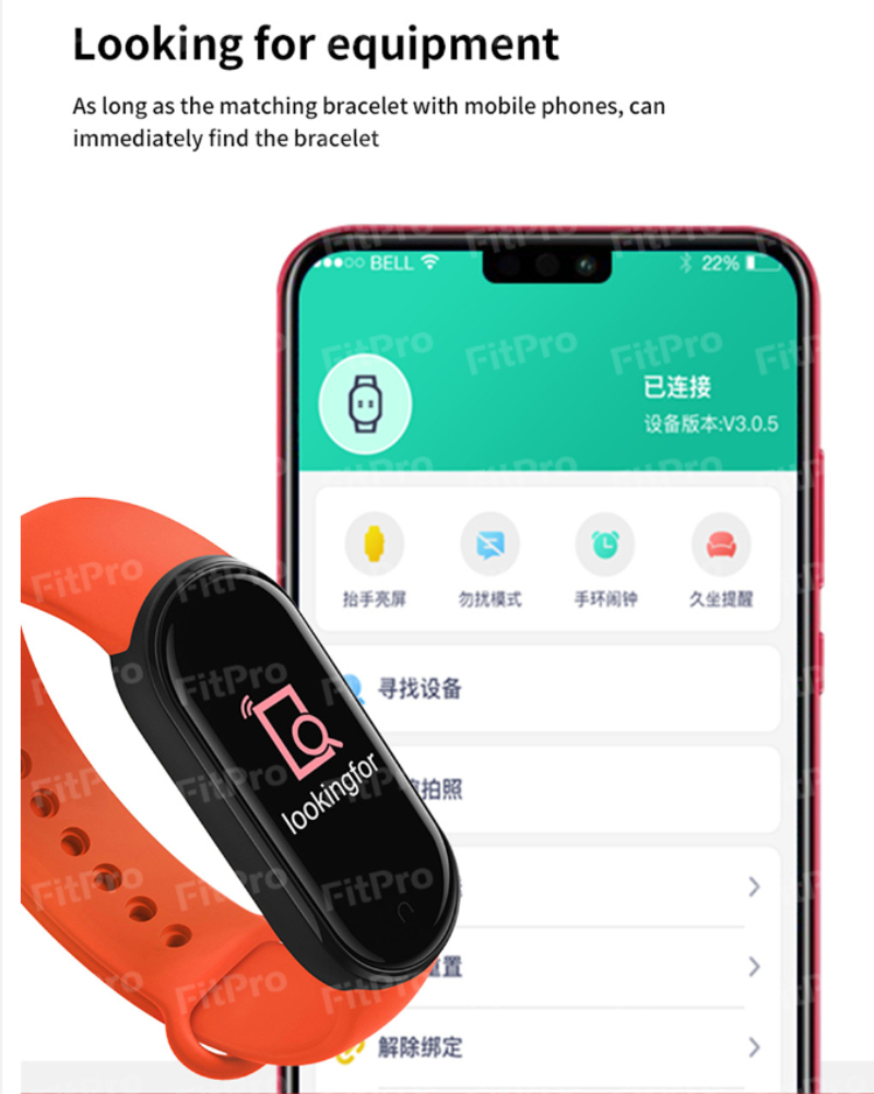 M6 Smart Horloge Armband Mannen Vrouwen Waterdichte Sport Smartwatch Fitness Tracker Hartslagmeter Voor Xiaomi Apple Android