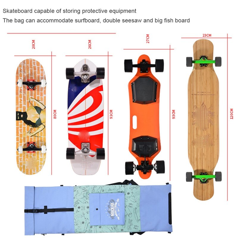 MACKAR – sac à dos populaire SIMPLE pour Skateboard, sacs pliants pour Longboards, sacs universels pour planches de surf