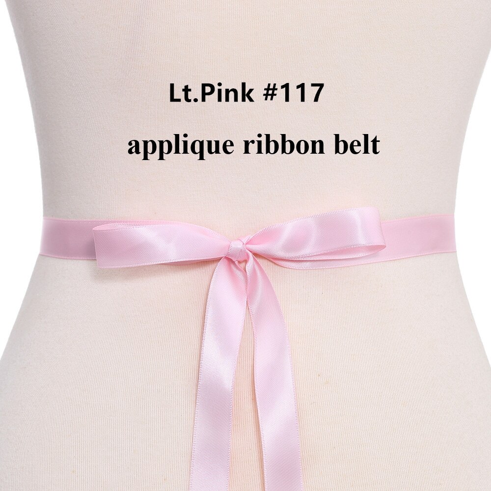 (1Pc) Strass Bruids Riem Bruiloft Met Kristal Diamant Trouwjurk Accessoires Riem Sash Voor Trouwjurk Wdd: Lt. pink