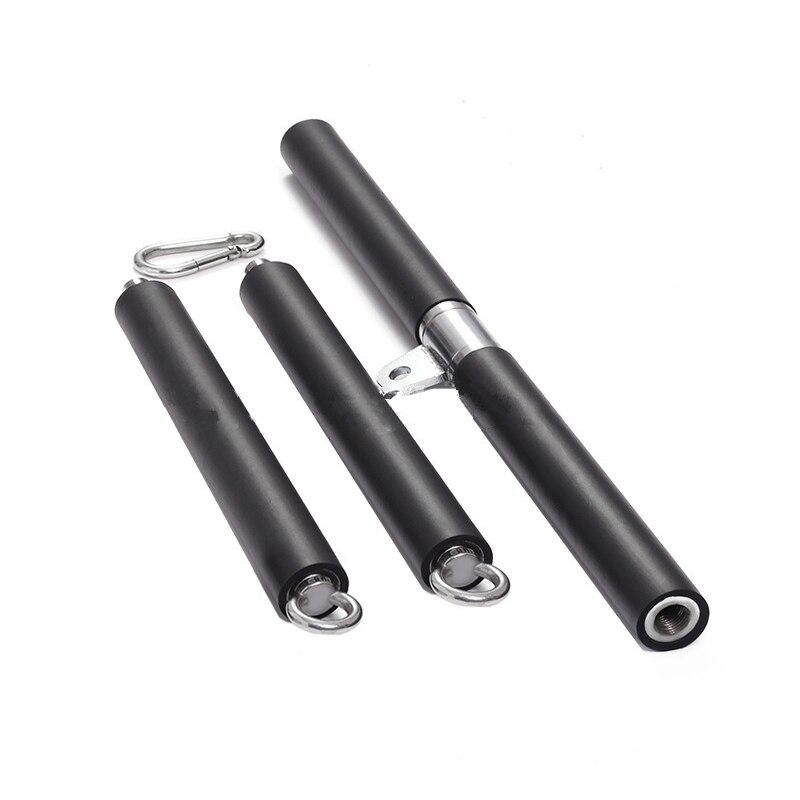 Aftagelig 110cm fitness lat pull down bar home gym trisse kabel maskine vedhæftning biceps triceps ryg styrke træningshåndtag: Default Title