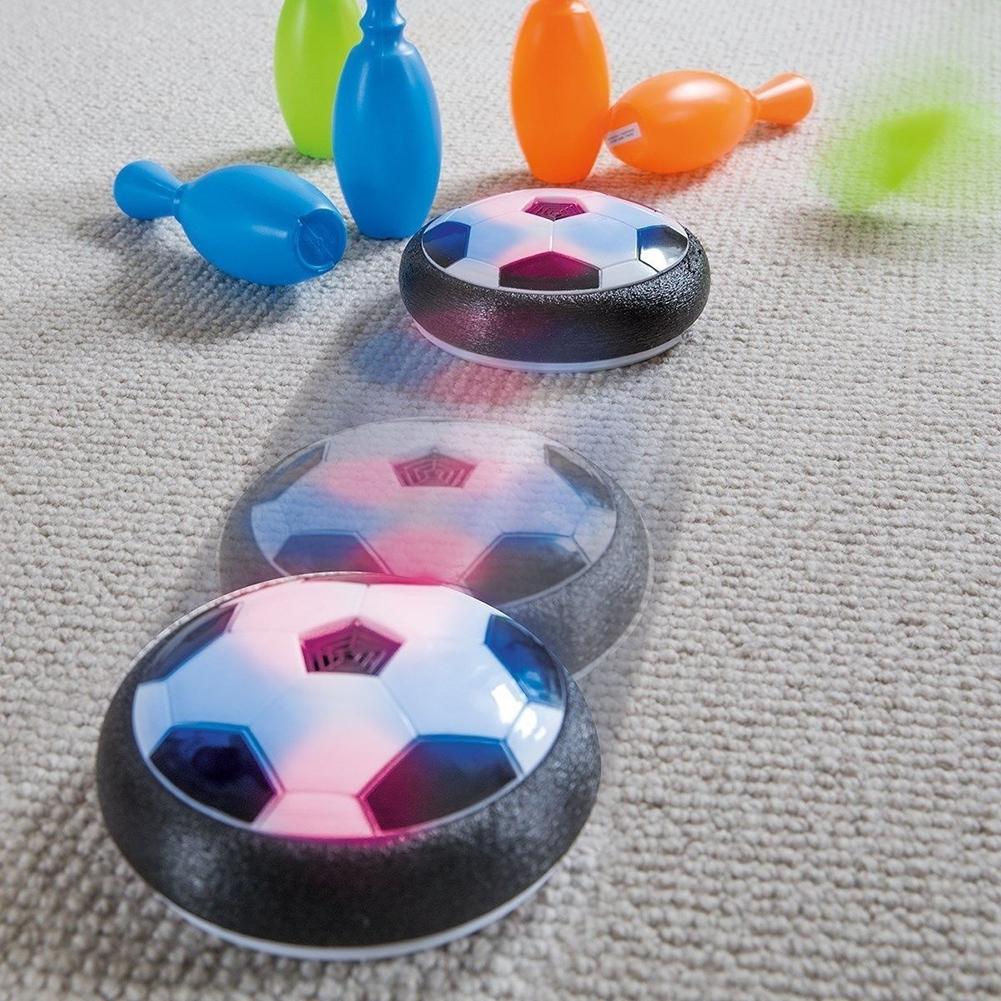 Electric Colorful LED Hover Football Kids Indoor Floating Soccer Interactive Toy LED Hover Football