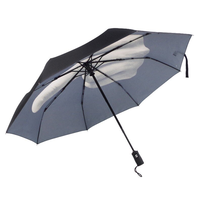 Creatieve Paraplu Cool Novelty Middelvinger Paraplu Regen Vrouwen En Mannen Winddicht Vouwen Parasol Persoonlijkheid 3 Fold Paraplu