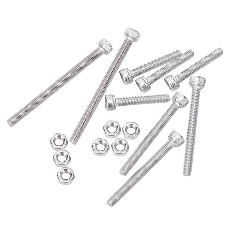 Hexagonal Socket Screw Stainless Steel Sturdy Hex Socket Screw Corrosion Resistance for Office Equipment Communication Equipment