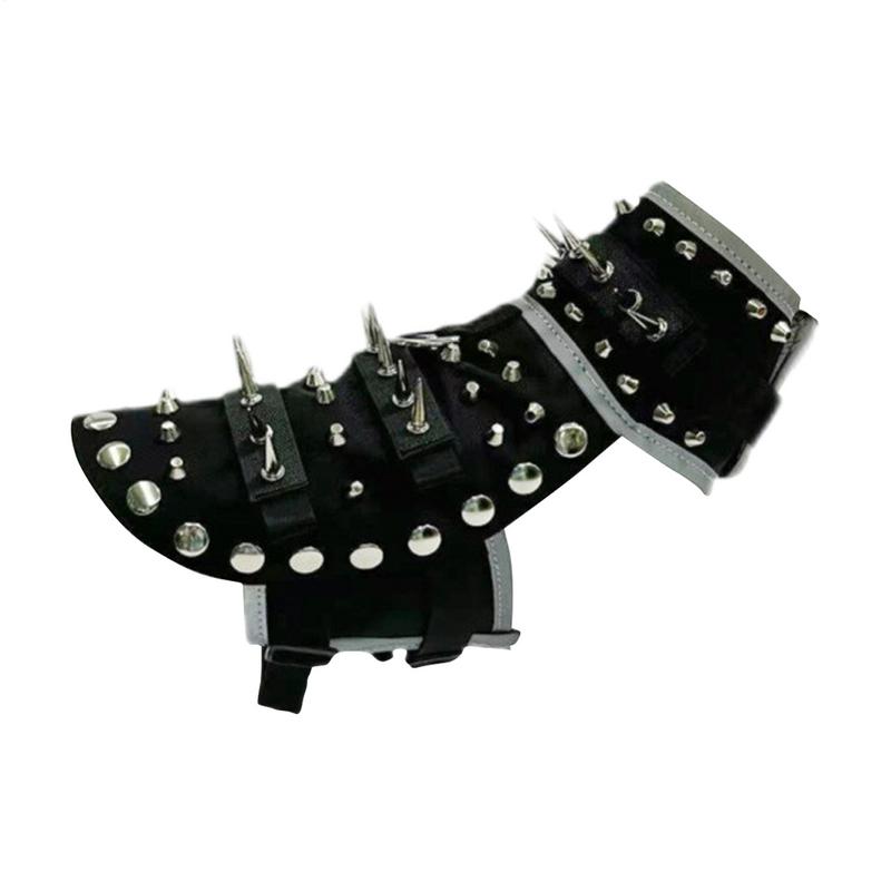 Chaleco para perro con pinchos, arnés impermeable para mascotas con picos, abrigo reflectante ajustable anti-coyote para perro, chaleco de protección para perros para exteriores