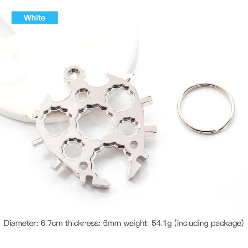 20 in 1 Tool Household Multifunctional Turtle-shaped Octagonal Snowflake Wrench Snowflake Tool Card Combination Wrench Tool: Blue