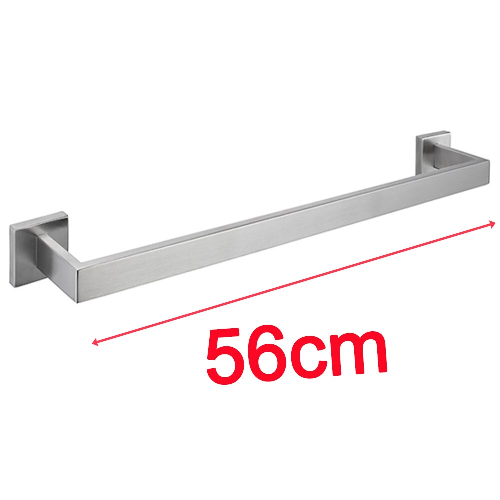 Badkamer Accessoires Set Bagnolux Rvs 304 Single Handdoek Bar Robehaak Toiletrolhouder Handdoek Ring Gepolijste Afwerking: SS-Towel Bar 56CM
