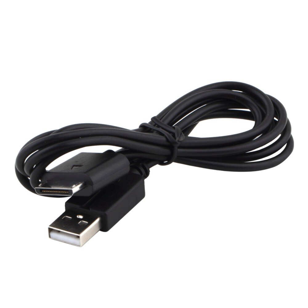 2 IN 1 USB Data Charge Cable For PSP GO USB Charger Cable Data Transfer Charging Cord Line PSPGO Black