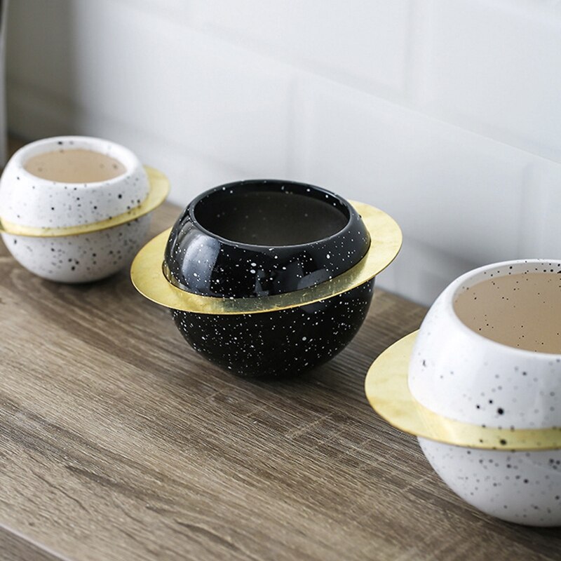 Hydrocultuur Bloempot, Niet-poreuze Bloempot, Planeet Bloempot, Keramische Bloempot, kunstmatige Bloempot, Desktop Decoratie