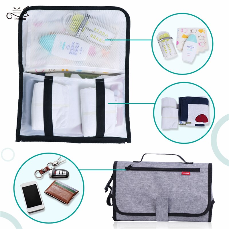 Land Mutter windel strecth gefaltet taschen Muiti-funktionale ändern matt windel Pads Baby Gesunde EVA kinderwagen lagerung taschen MPB41