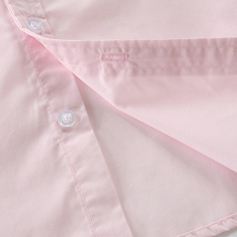 Chemises en Satin pour enfants, couleur unie, 100% coton, bonne , vêtements pour garçons