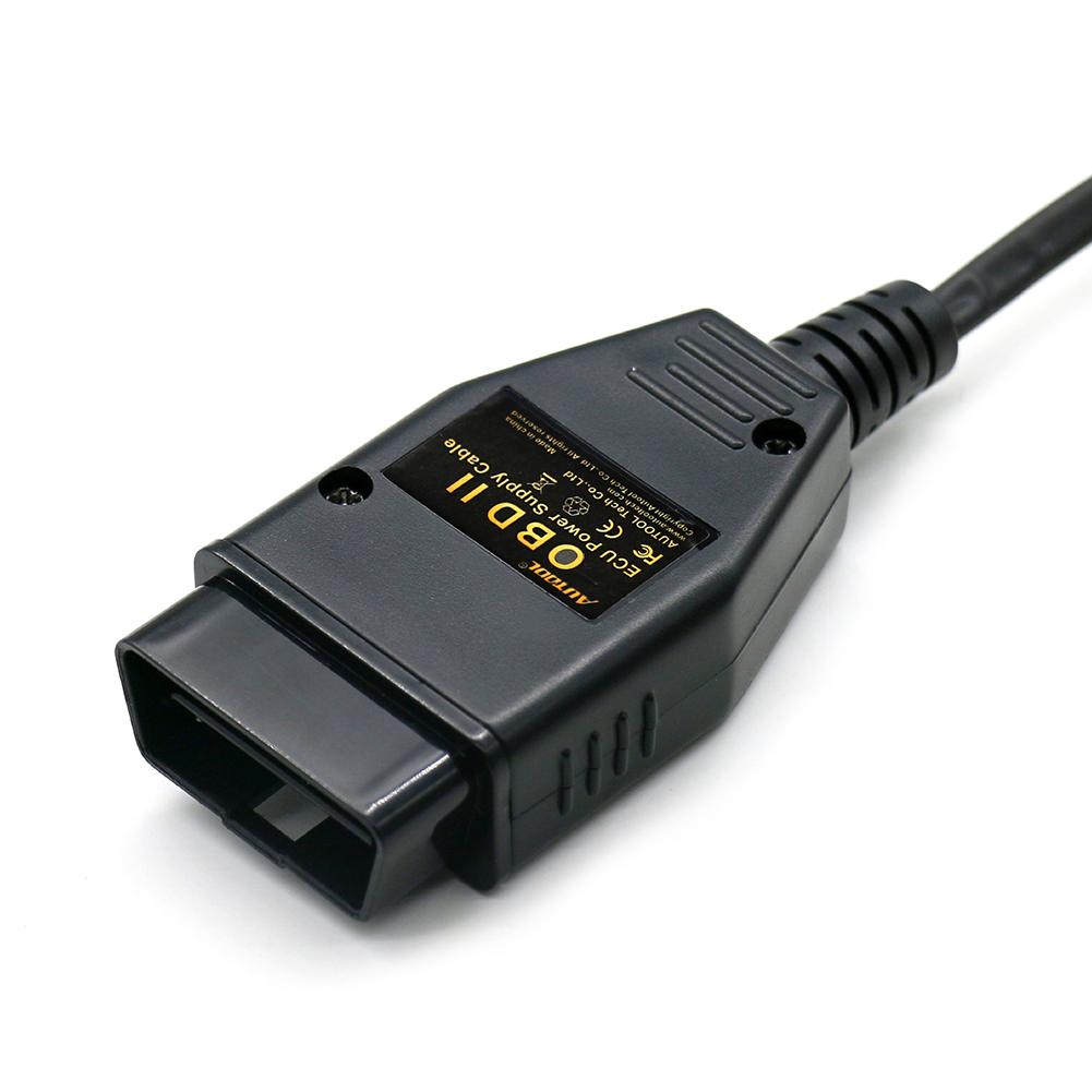 AUTOOL BT-30 Car OBD2 Battery Replacement Tool ECU Memory Saver Automotive Emergency Power Supply Cable Supply