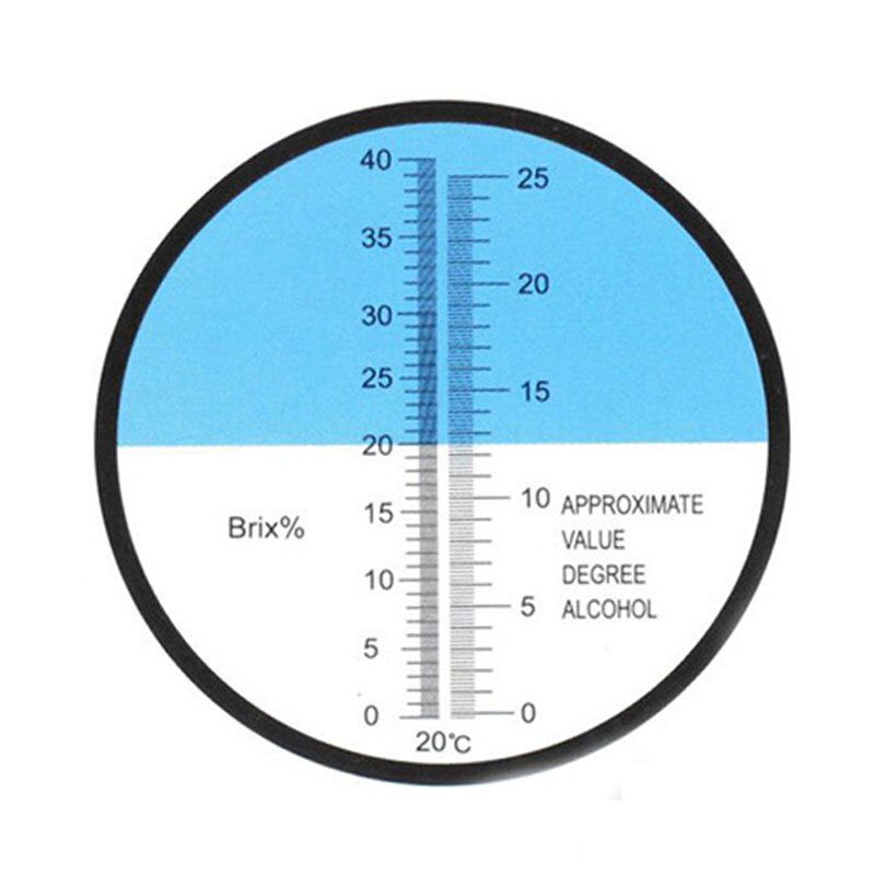 Trauben Brix Meter VOL Refraktometer Trauben Lögesungen Zucker Inhalt Tester Alkohol Konzentration Erkennung für Wein Brauen