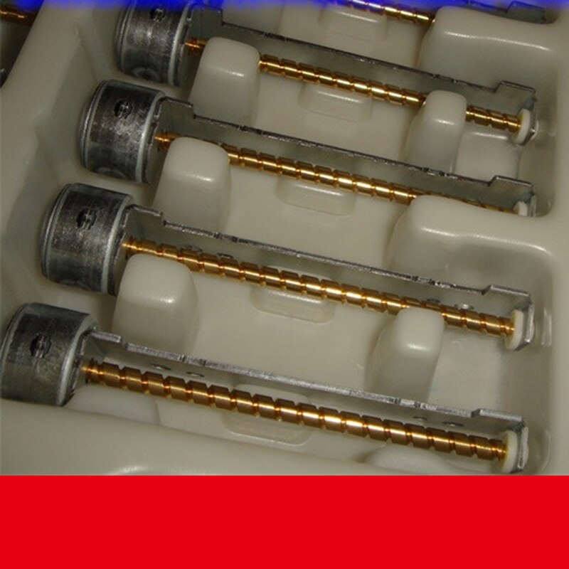 Lineær aktuator 2- fase 4- ledning mikro mini 15mm presisjons trinnmotor 58mm lang lineær skruetrinnmotor