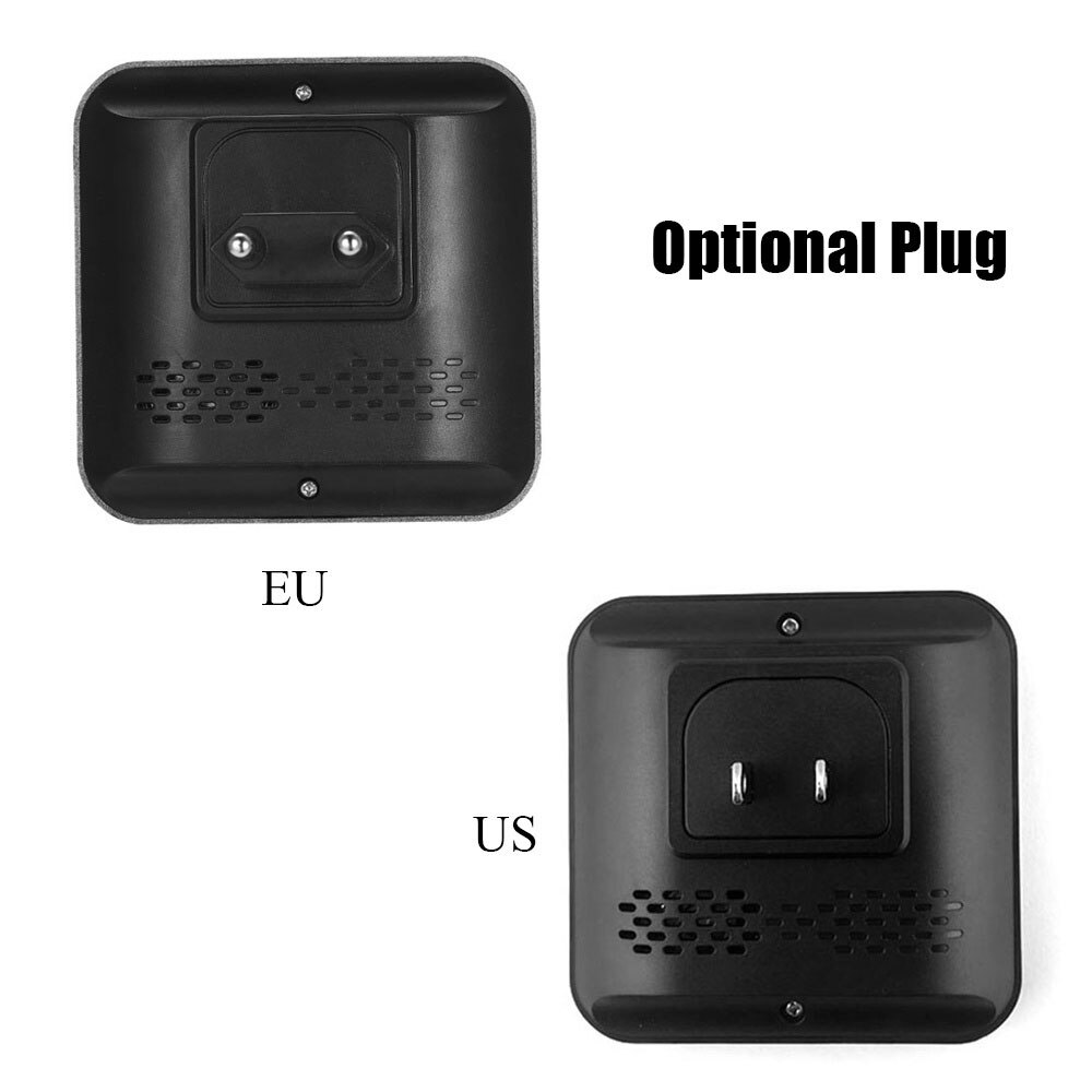 Visual Doorbell Chime Wifi Doorbell Chime Plug-In Chime Universal Black 433.0MHz Waterproof Door Hardware House Office Market