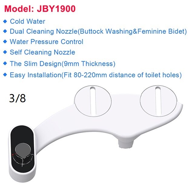 Bidet Attachment Non Electric Toilet Seat Bidet Self Cleaning and Cold Water Mixed Bidet Sprayer