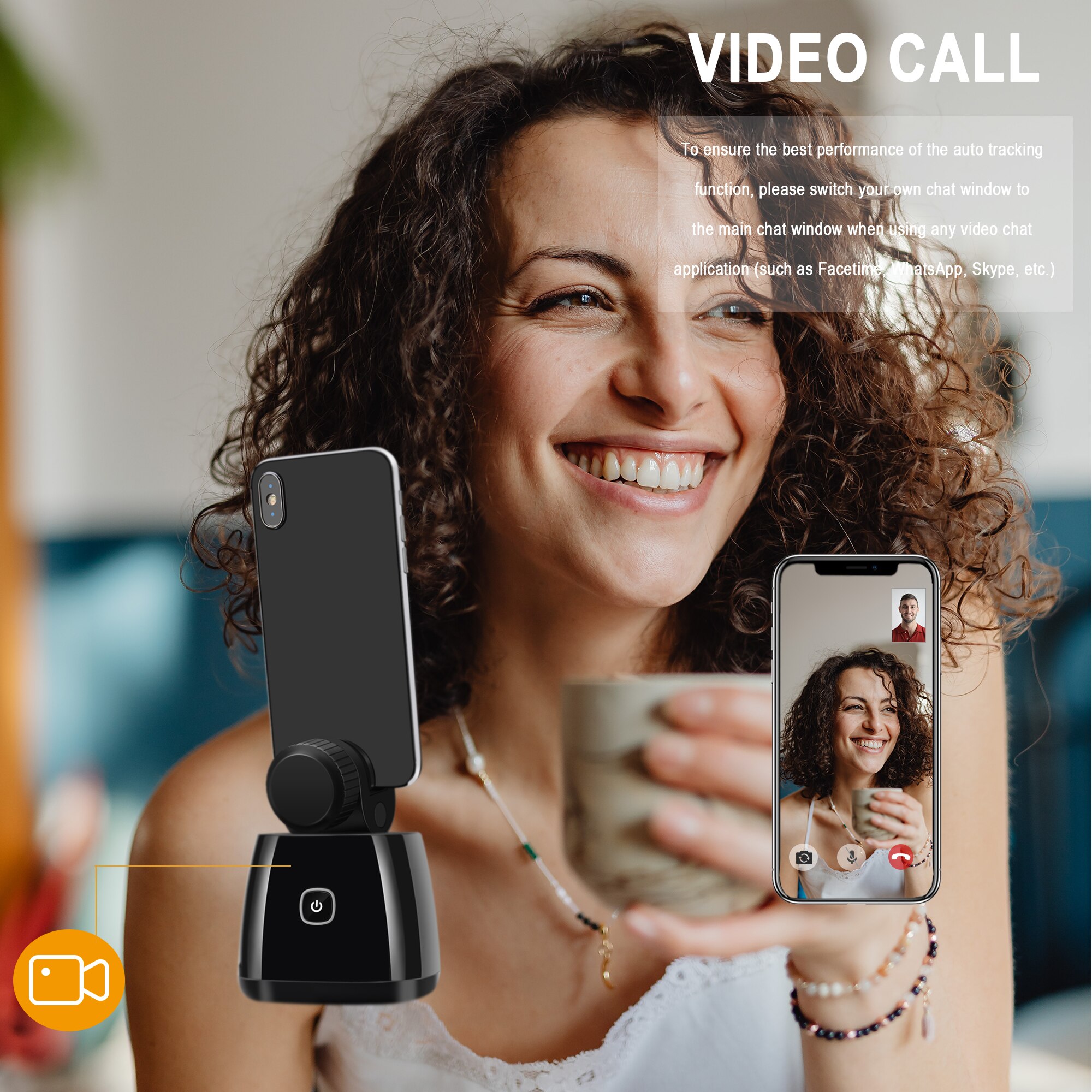 Capture Genie auto smart shooting selfie stick 360 rotation phone holder ai face tracking gimbal camera mount for video vlog