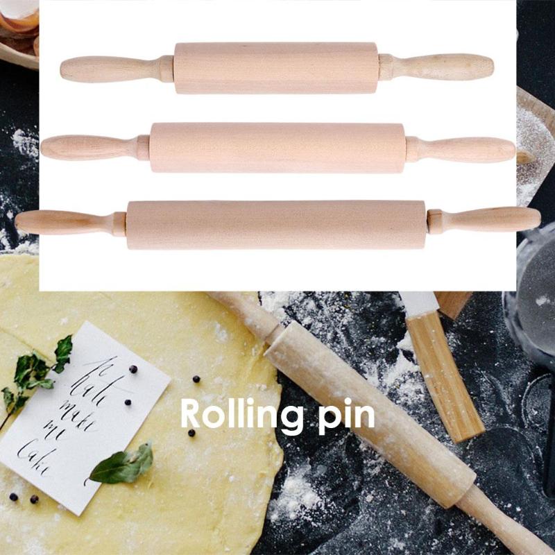 Küche Holz Rolle Stift Fondant Kuchen Teig Backen Kekse Keks Braten Holz Pizza Nudel rollen Kleine Gerät