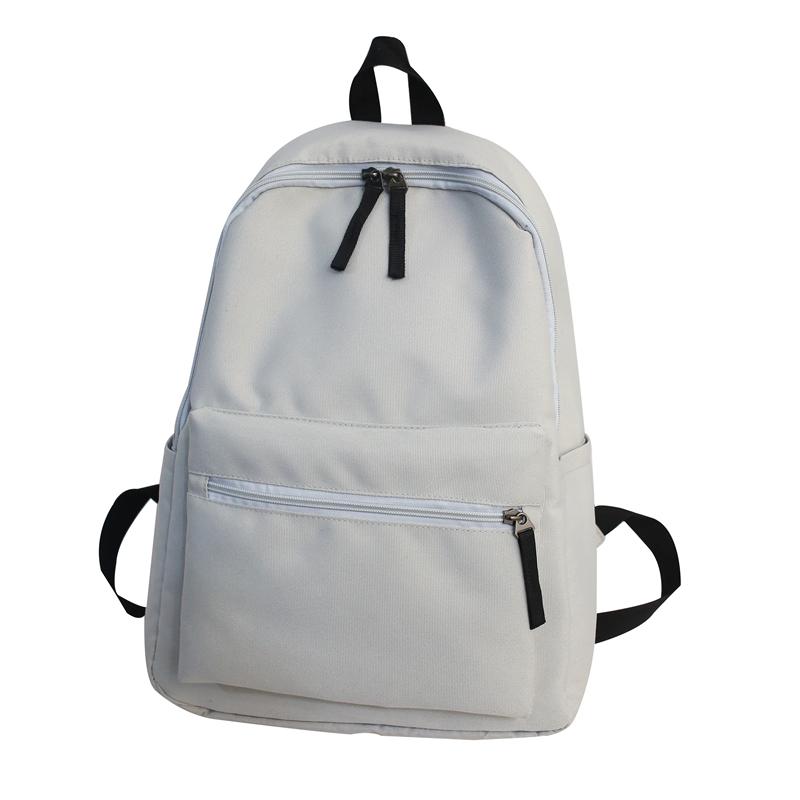 Unisex Casual Nylon Rugzak Vrouwen Reizen Rugzak Laptop Back Pack Tiener Schooltas Voor Meisjes Jongens School Rugzak: Gray