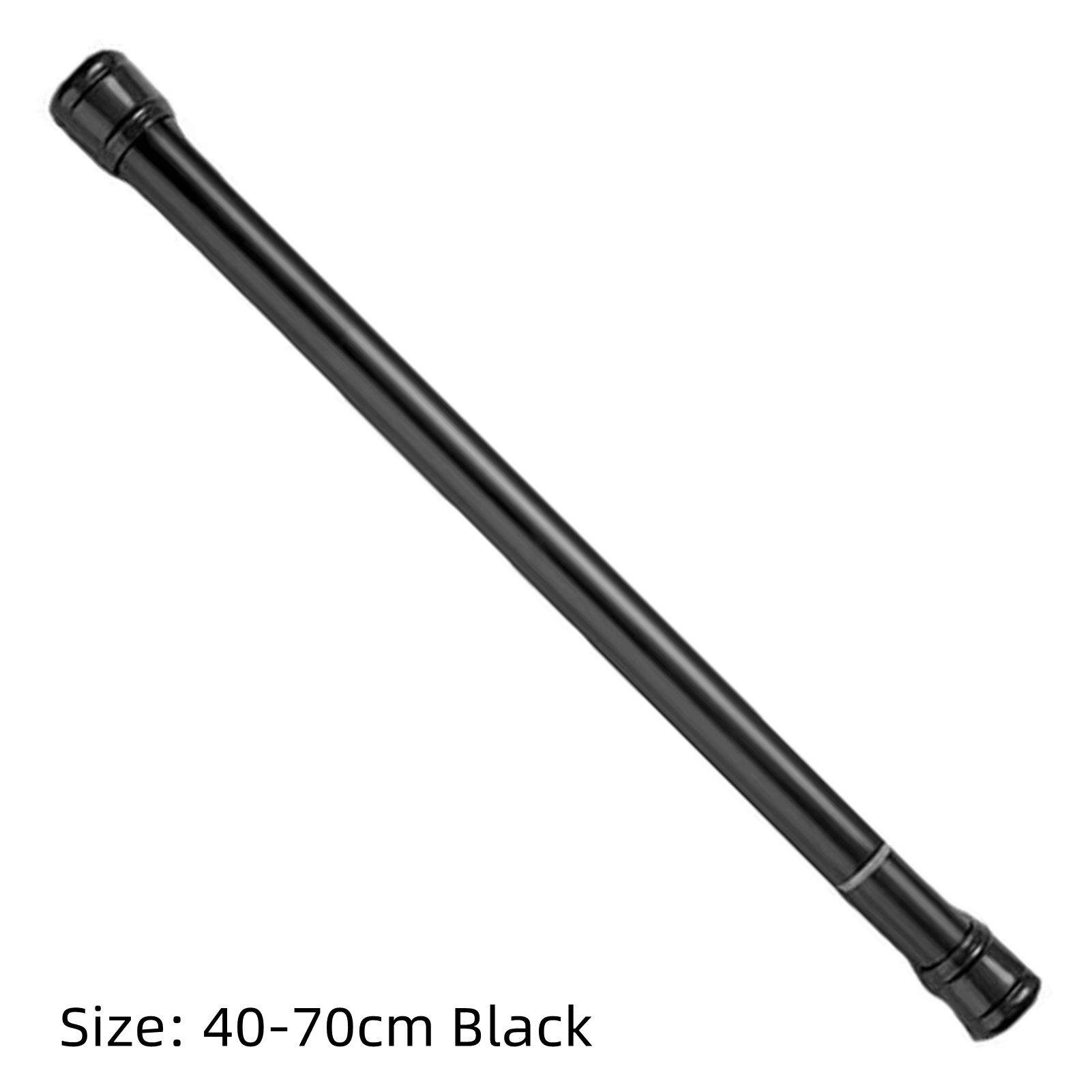 18-90cm Adjustable Curtain Rod Metal Spring Loaded Bathroom Bar Shower Extendable Telescopic Poles Rail Hanger Rods for Kitchen: Ivory