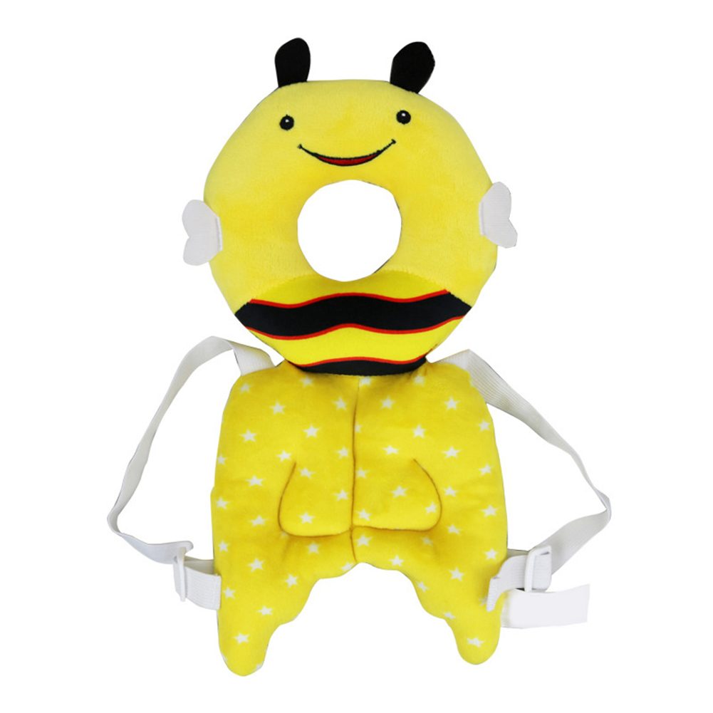 Leuke Baby Hoofdbescherming Pad Hoofdsteun Kussen Verstelbare Back Protector Veiligheid Kussen FJ88: Zwart