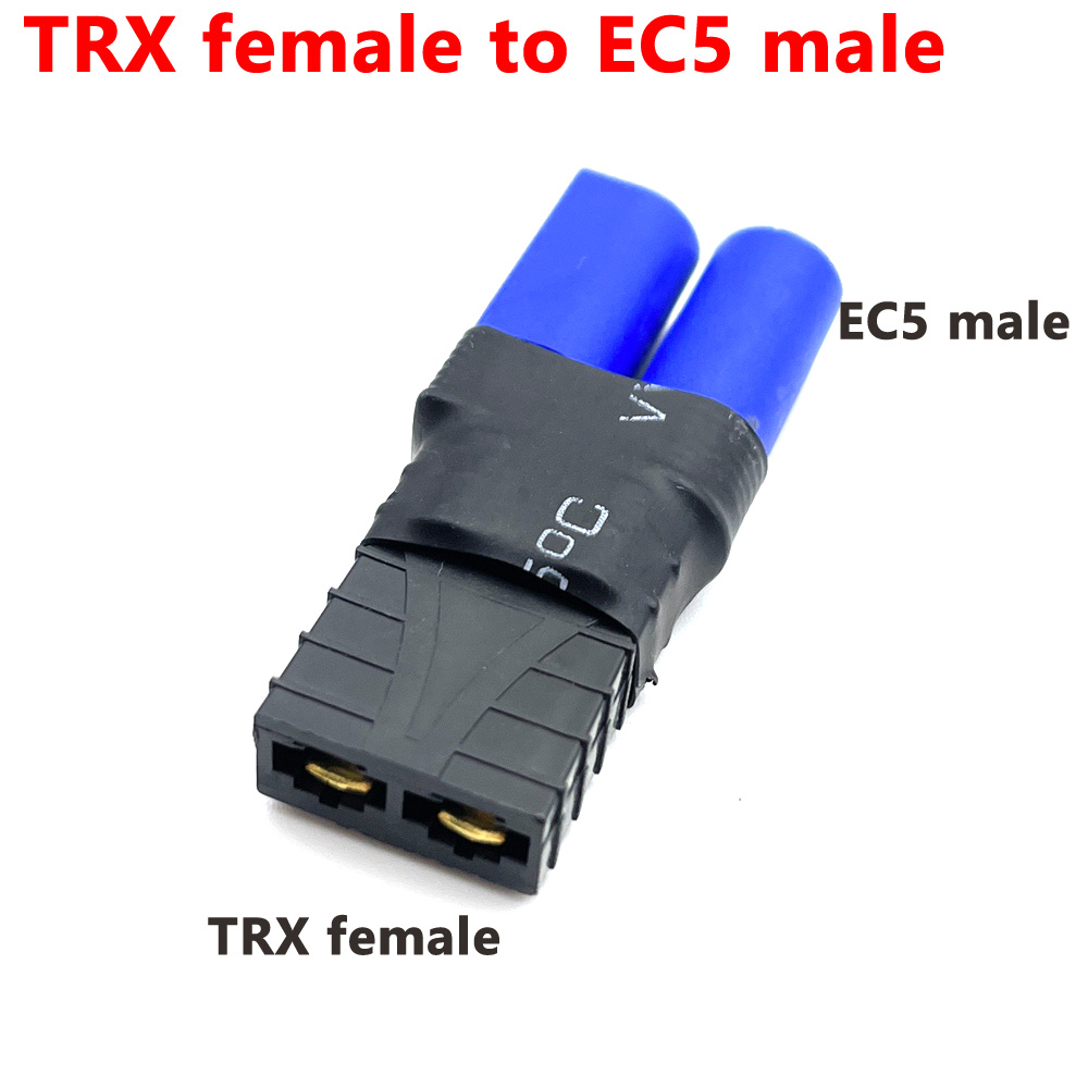 Adaptador EC5 a XT60 XT90 TRX T, conectores hembra/macho, piezas de Control de batería Lipo RC, conector DIY, 1 Uds.: Rojo rosado