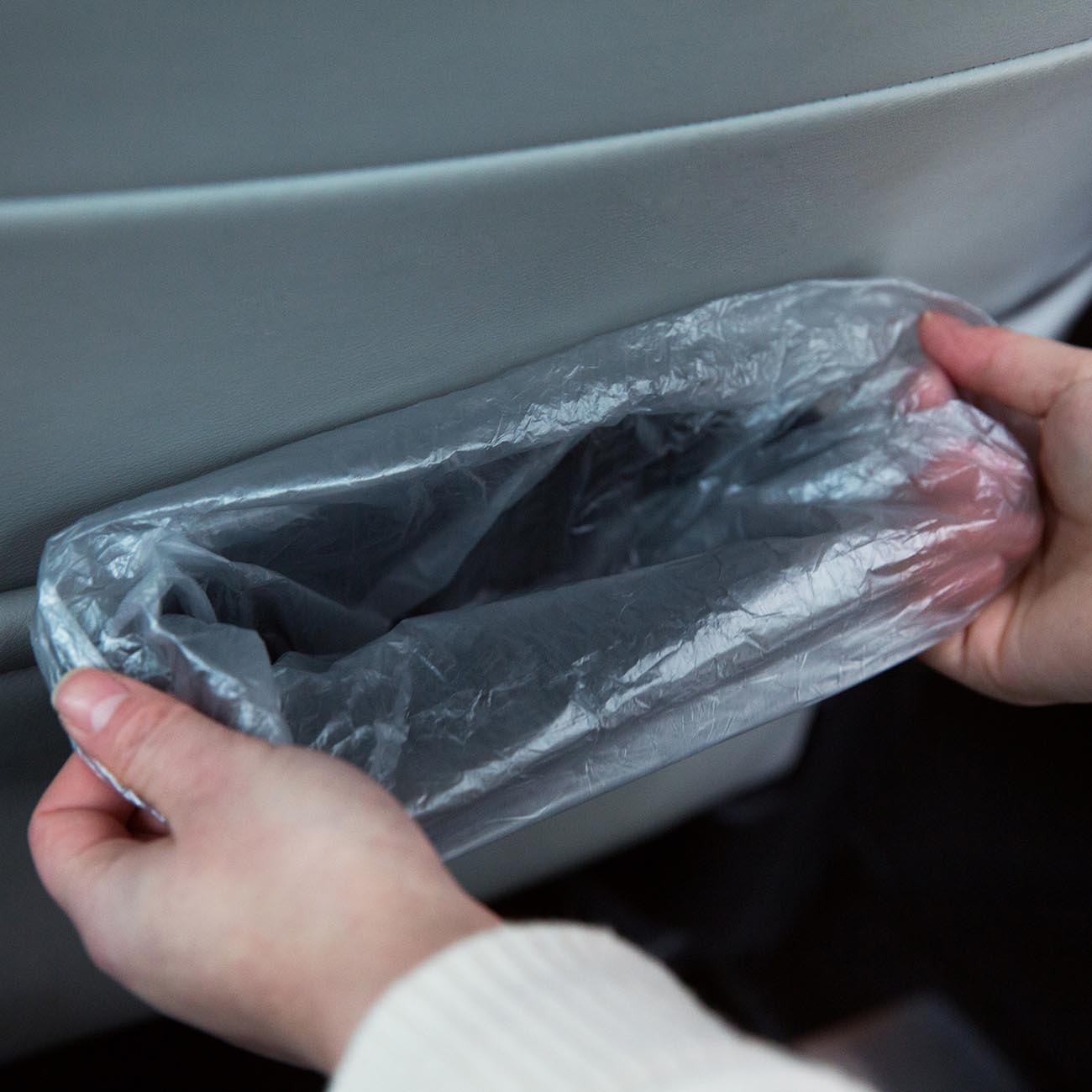 Otherhouse 100 stuks kleine vuilniszakken rol wegwerp auto vuilniszak afvalzak voor op het bureau prullenbak huishoudelijke accessoires