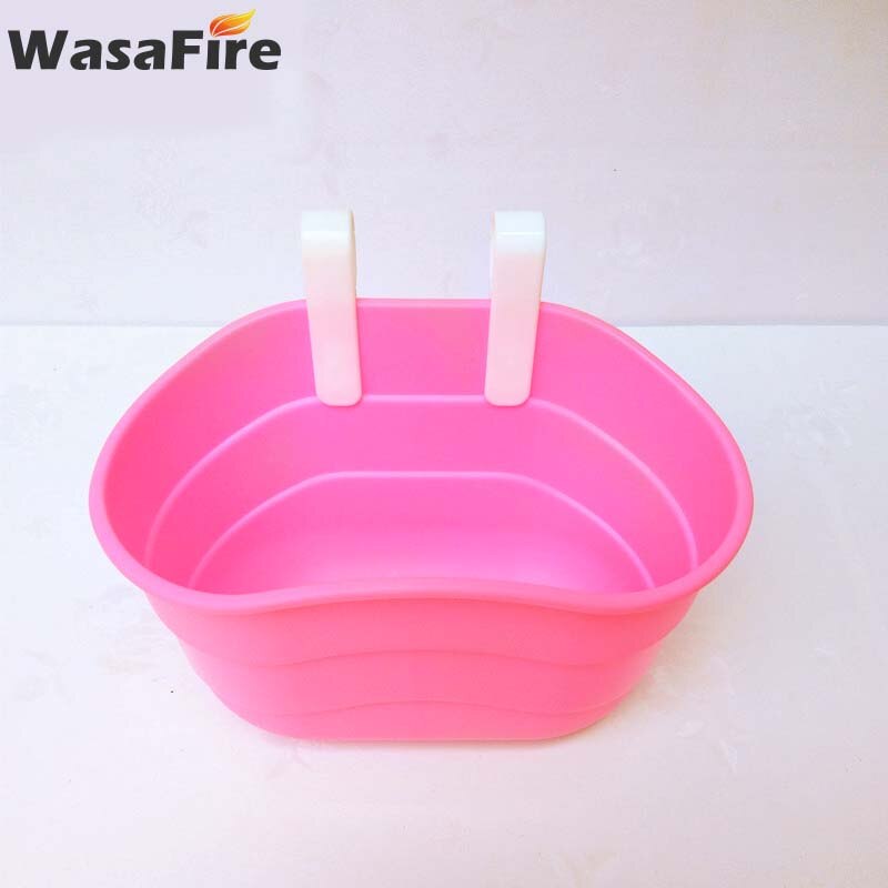 Cute Bicycle Basket Children Bike Front Handlebar Carrier Scooter Saddle Bag Kid Cycling Bags Plastic Bicycle Accessories: Pink