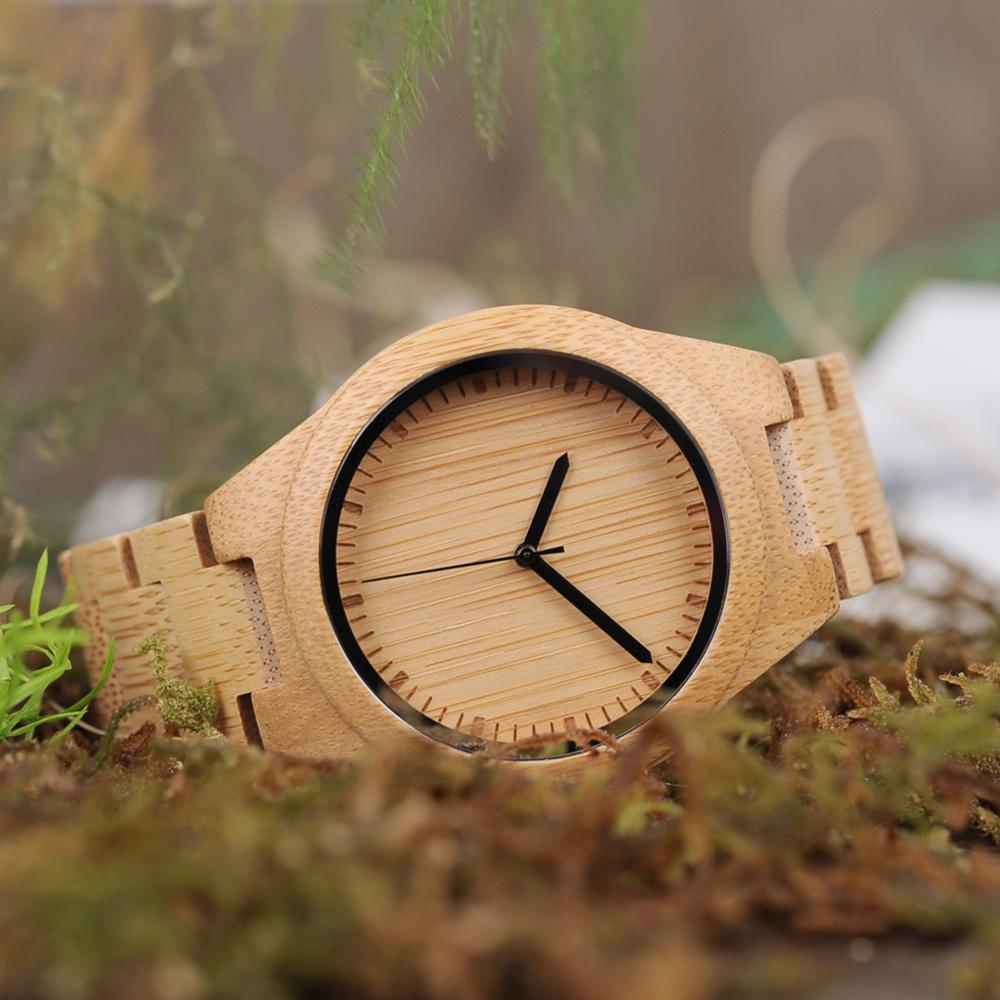BOBO BIRD Man Wristwatch Wooden Analog Watch in wooden box