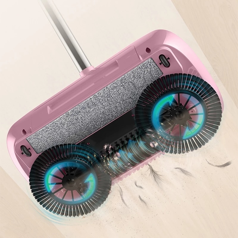 Factory direct hand push sweeper household broom dustpan mop all-in-one mop sweeper without dead corner cleaning mop