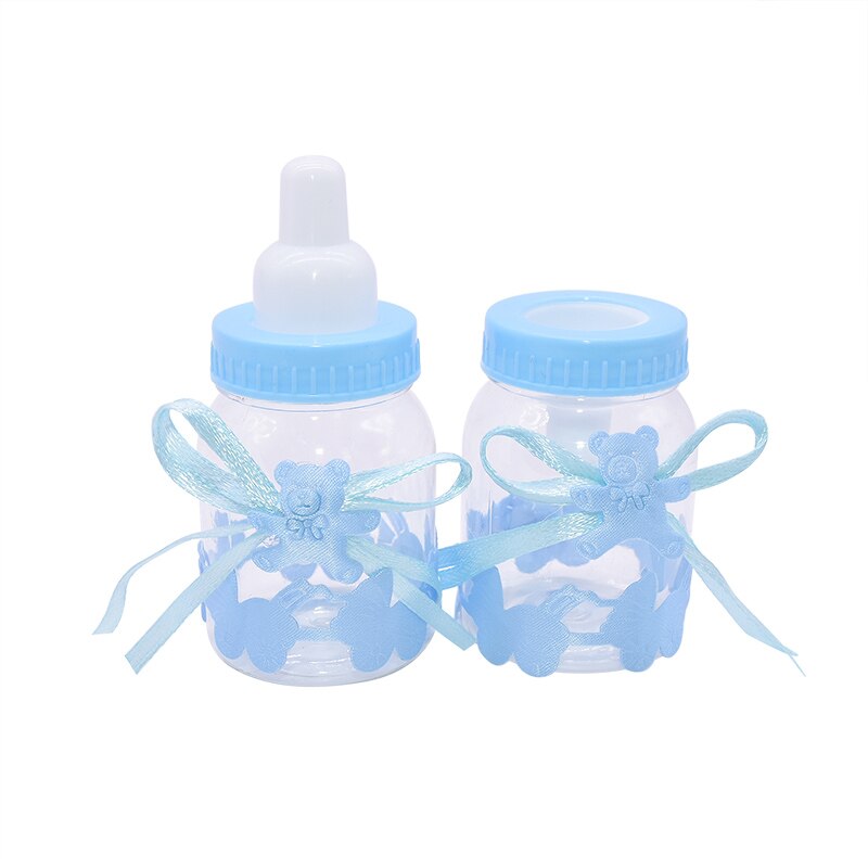 12 sztuk chłopiec dziewczyna wystrój niemowlę prysznic czekoladki cukierki butelki chrzest sprzyja skrzynka płeć ujawnić impreza pudełka na prezenty mini butelka dla dziecka: S03