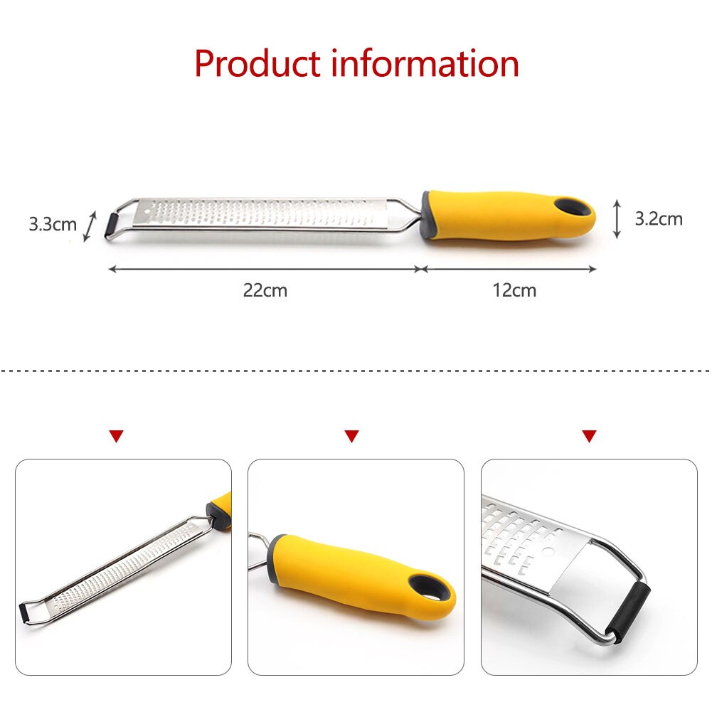 Microplane Grater Fruit Vegetable Tools & KitchenMultifunction Stainless Steel Lemon Zester Fruit Peeler Cheese Zester