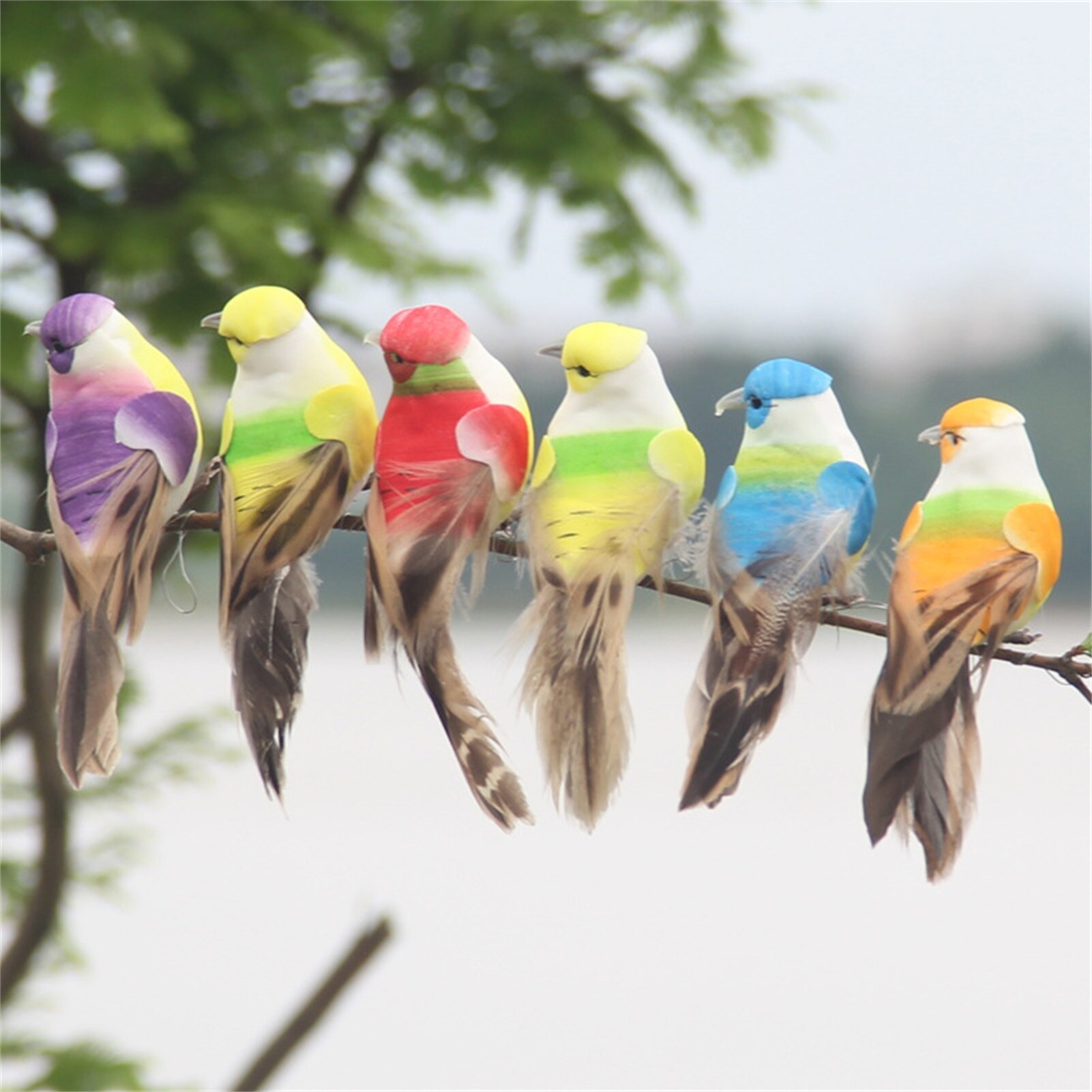 Artificial Birds For Decoration Decorative Birds F... – Grandado