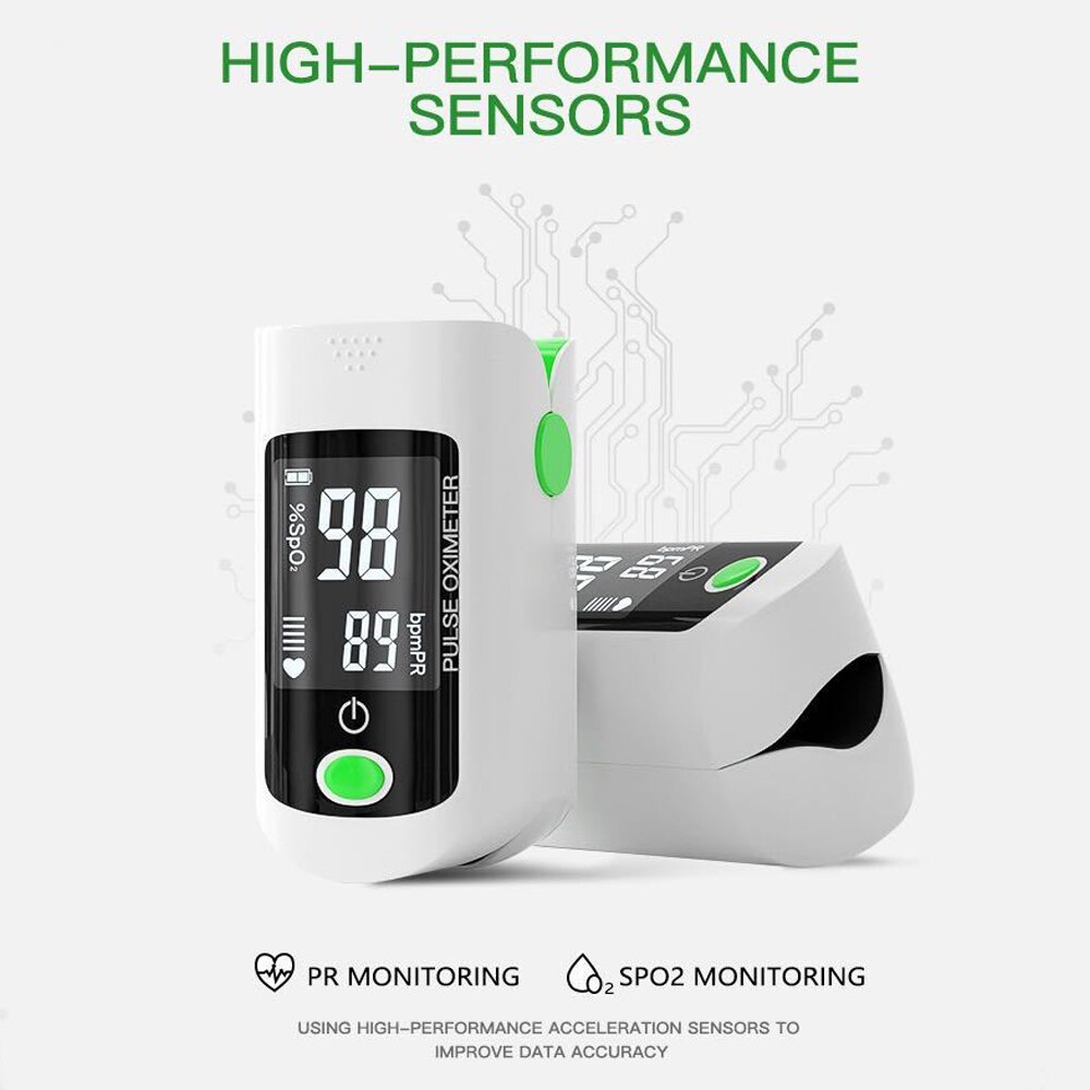Oxímetro Digital SpO2 PR OLED para medir saturación De oxígeno en sangre, pinza para Dedo, Monitor De ritmo cardíaco
