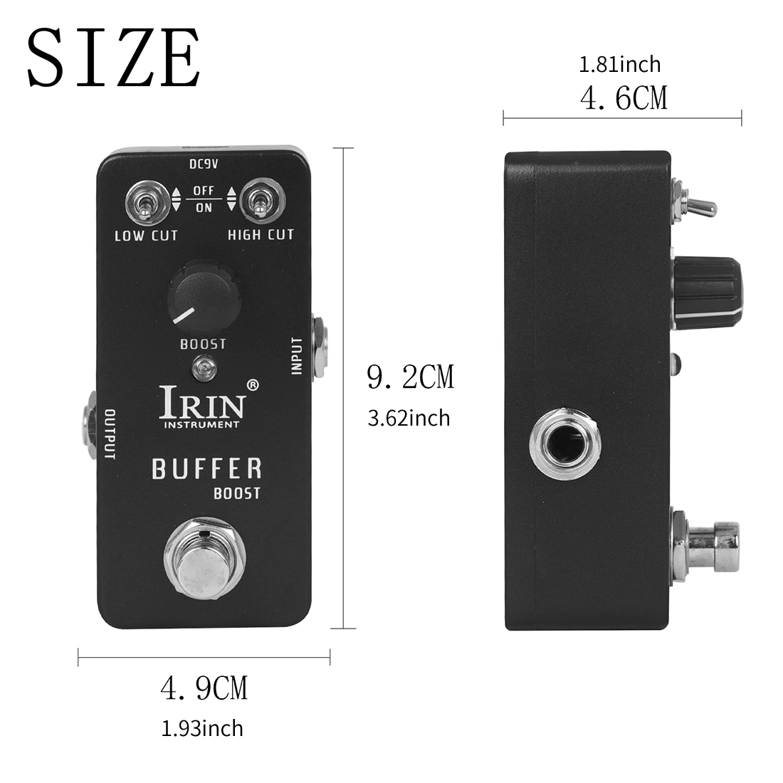 Pedales de efectos de guitarra serie IRIN RS, Pedal de efectos de guitarra eléctrica de aleación de aluminio, accesorios de guitarra para instrumentos de cuerda: Rosa
