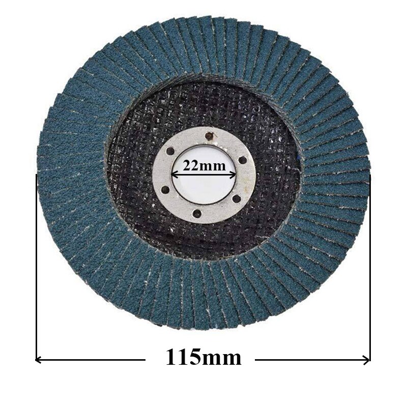 5pcs/10pcs Flap Discs 115mm 4.5 Sanding Discs 40/60/80/120 Grit Grinding Wheels Blades for Angle Grinder