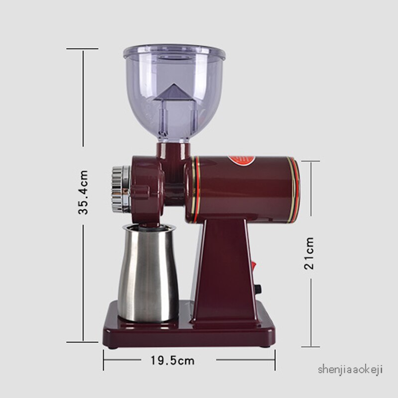 220 v/110 v moedor de café elétrico moinho 8 engrenagem ajustável moedores de grãos de café do agregado familiar triturador máquina de moer café 100 w quente