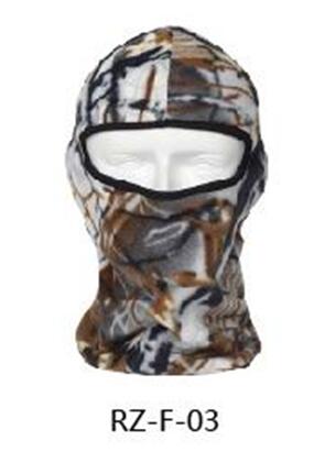 , pasamontañas de cuello polar térmico de camuflaje, máscaras cálidas para deportes al aire libre, gorra de ciclismo a prueba de viento, máscara facial completa para esquí de invierno: RZ F  03