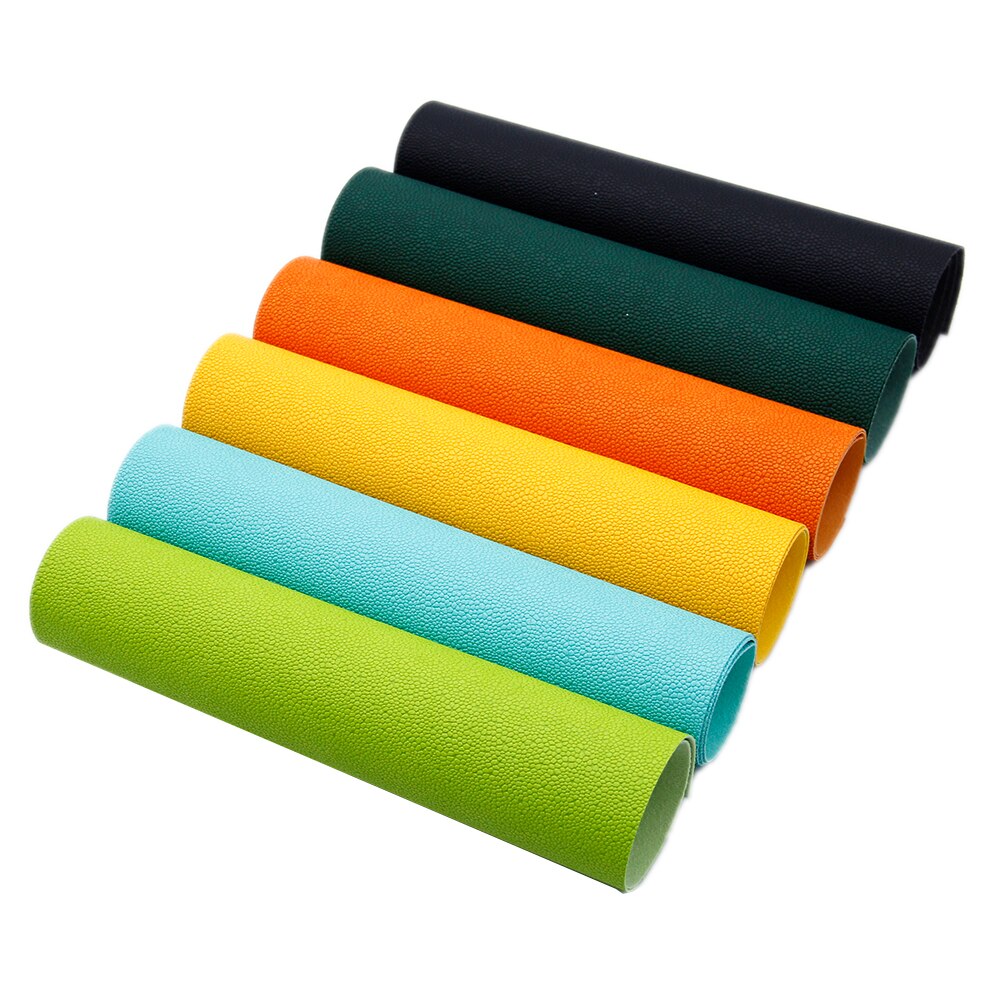 20*34cm vanlig farge dunke tekstur kunstlær stoff ark vinyl syntetisk lær til diy buer hjem tekstil ,1 yc 9883