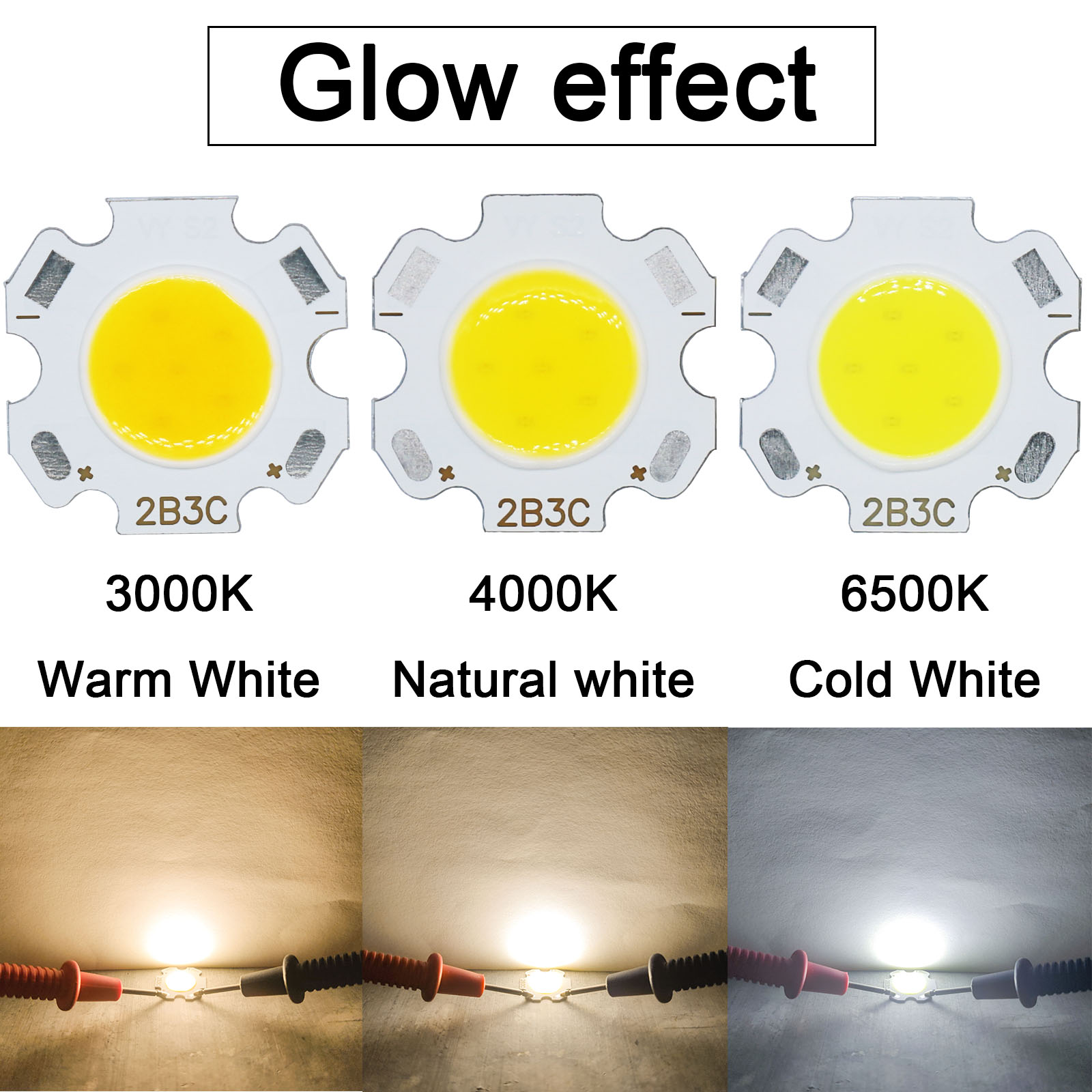 20pcs High Power LED COB Light Bulb 250mA 20MM Ra≥70 3W 5W 7W 10W Warm LED Source Chip Light Lamp SpotLight Downlight Lamps DIY