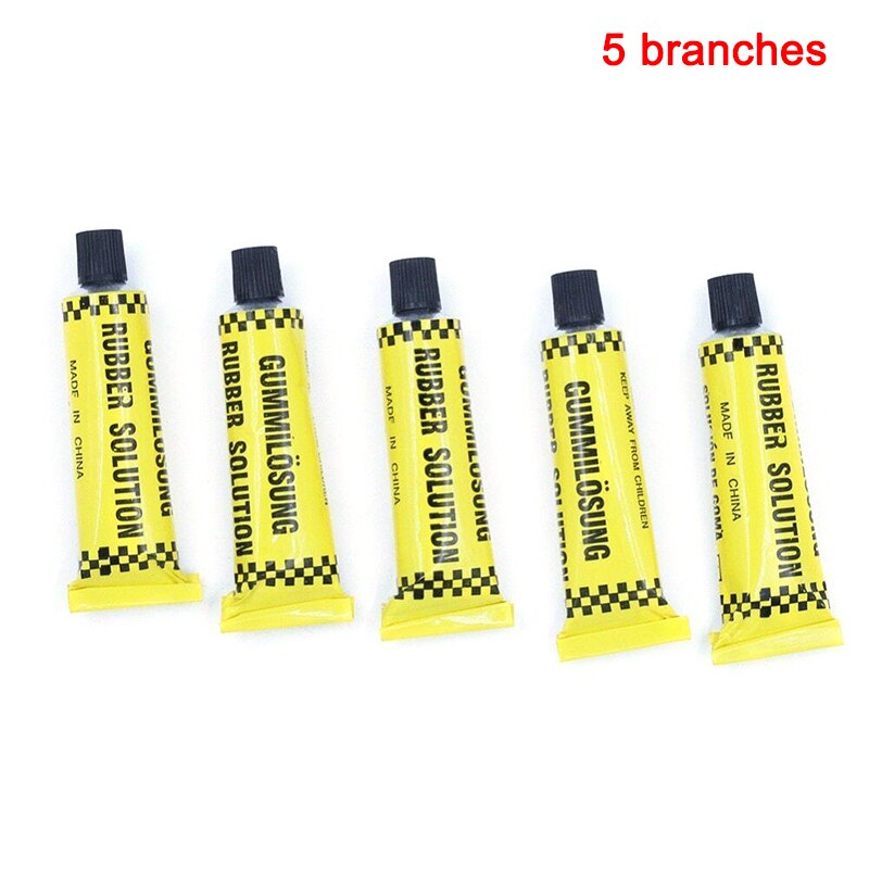 5 Pcs Bicycle Bike Tire Tyre Tube Patching Glue Rubber Cement Adhesive Repair Tool EL: Default Title