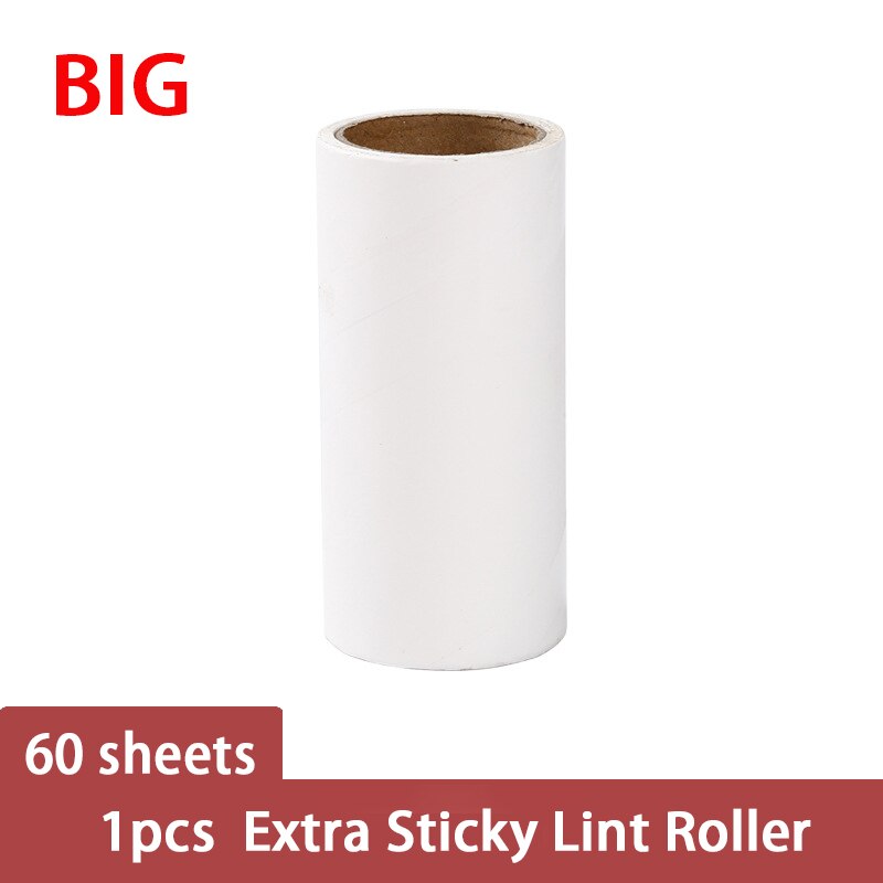 Extra Sticky Lint Rolle Washable Lint Sticking Roller Epilator CombTool Dog Cat Wool Roller Pet Hair Brush for Sofa Clothes: Big roller
