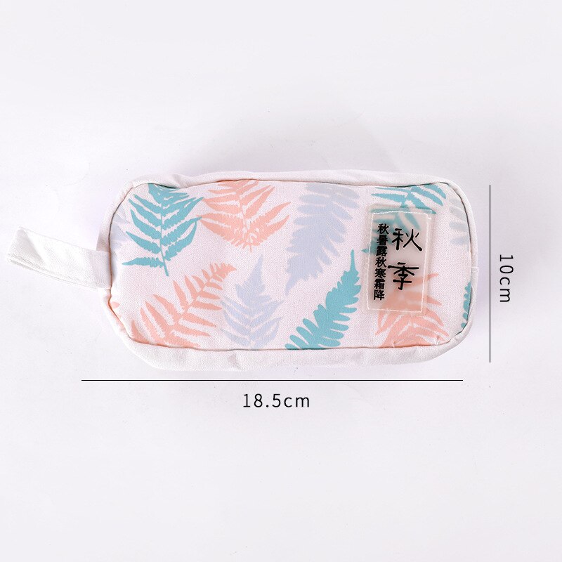 Large Capacity Canvas Pencil Cases Cute Kawaii Bear Pencil Box Big Pen Case For Girls Korean Stationery Office School Supplies: 3