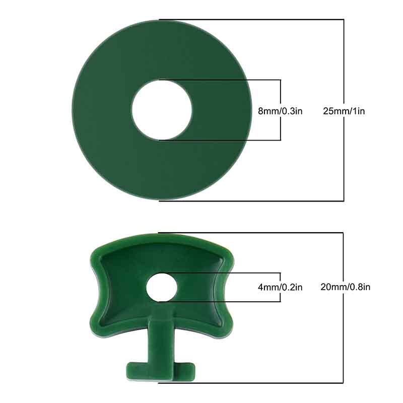 200PC Greenhouse Twist Clips Green Washers Fixation Clamps For Securing Shading Net Insulation Bubble Netting Garden Accessories
