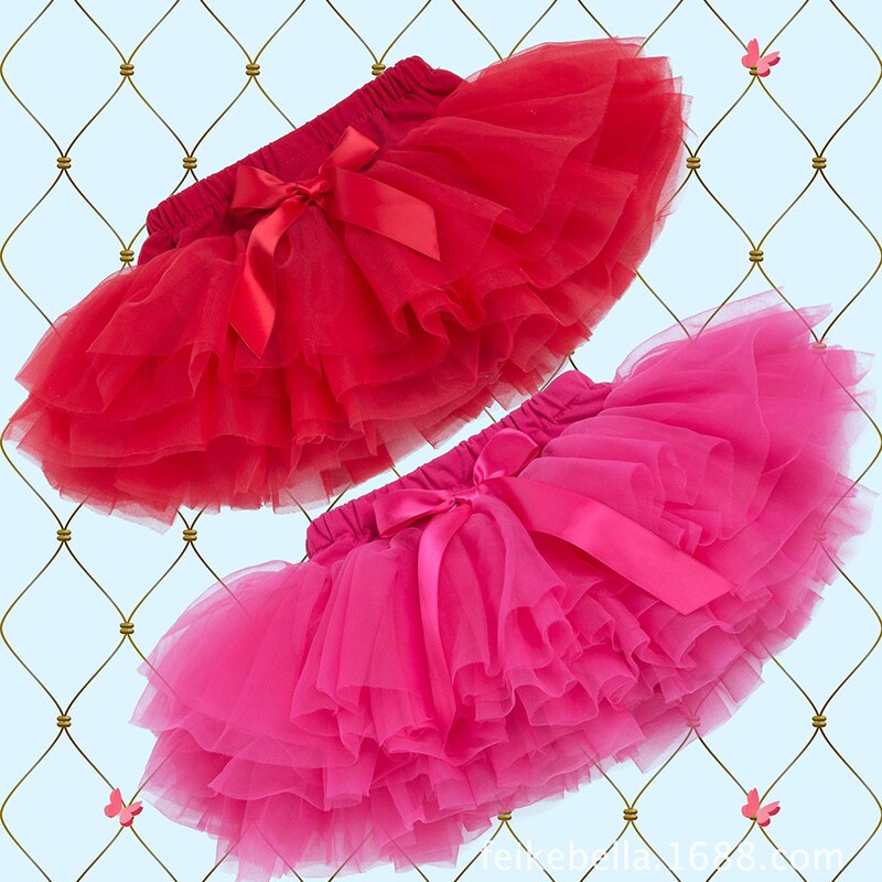 Mädchen Felsen freundlicher Kleidung Prinzessin Flauschigen Tüll Bogen Mädchen Röcke SchöNe Ballkleid freundlicher Kleidung Baby Kleidung