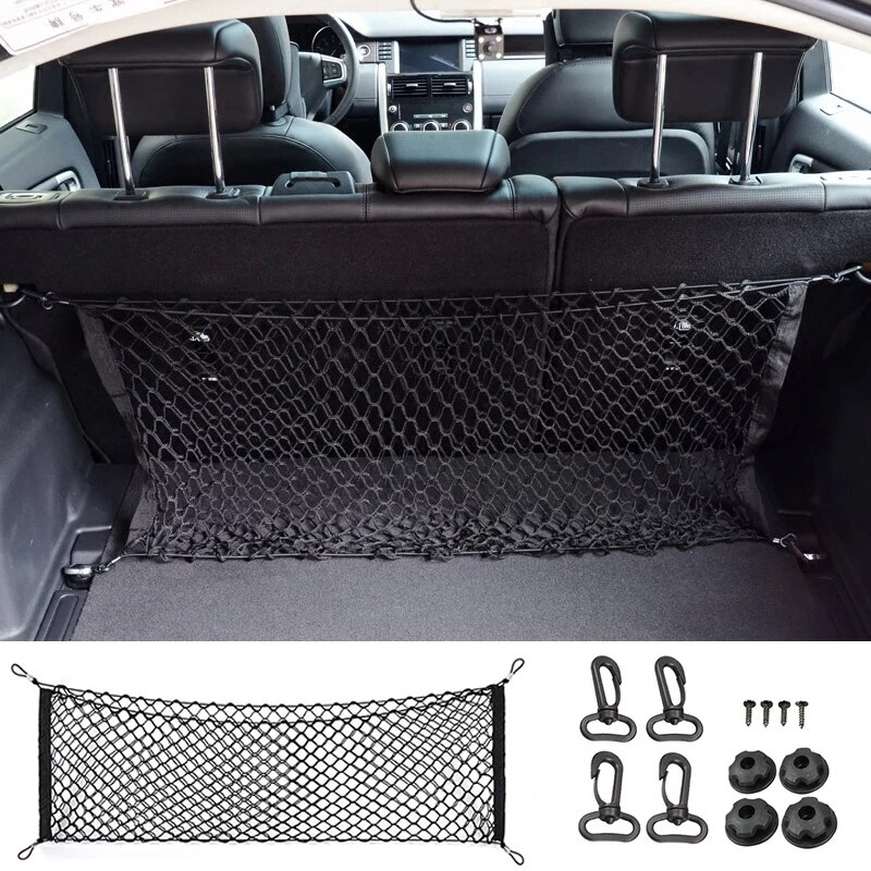 for Citroen C4 Picasso SpaceToure Car Trunk Luggage Storage Cargo Organiser Hooks Nylon Elastic Mesh Net Plastic Car Accessories