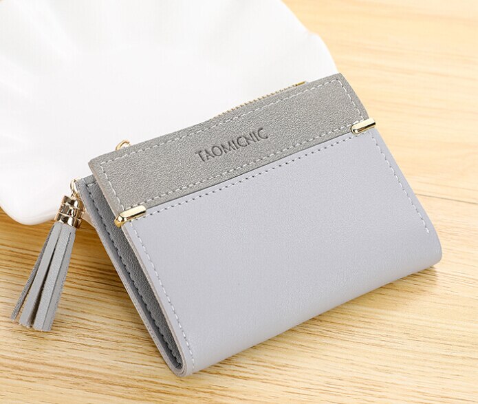 Nowy kobiety skórzana wzór portmonetka Passcard kieszeni portfel kieszenie uwaga przedziału Passcard posiadacz karty kopertówka: 02